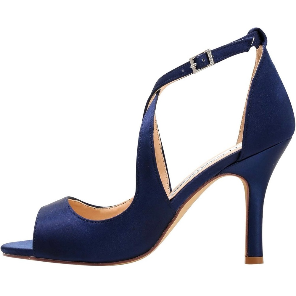 👠 ElegantPark Women’s Satin Navy Blue High Heels – (Size 8) - Elegant Park - Picture 4 of 16